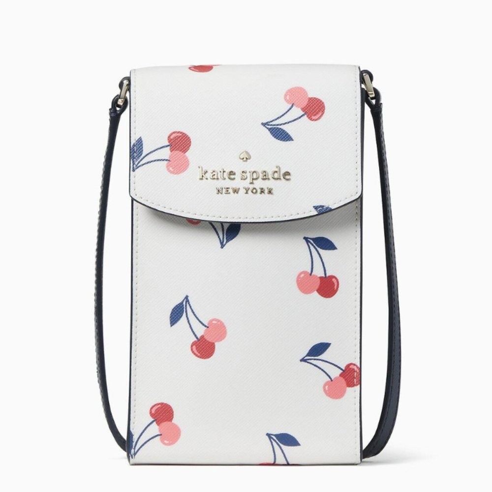 Kate Spade Staci North South Dancing Cherries Crossbody Bag